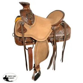 13" Medium Oil Wade Style Economy Roping  style Saddle.