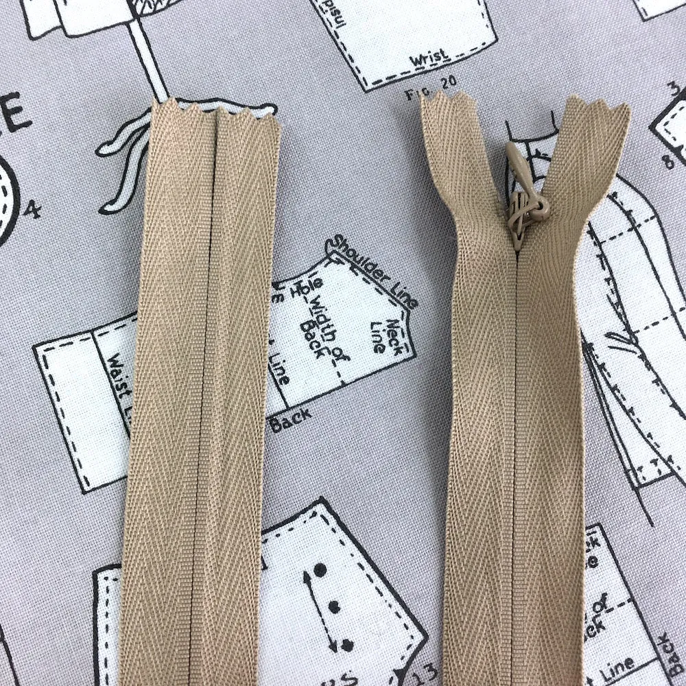 14" (36cm) Invisible Zip