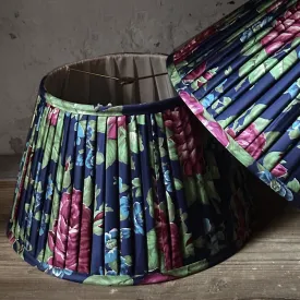 16" Saved NY Pleated Fabric Lampshade Pair O