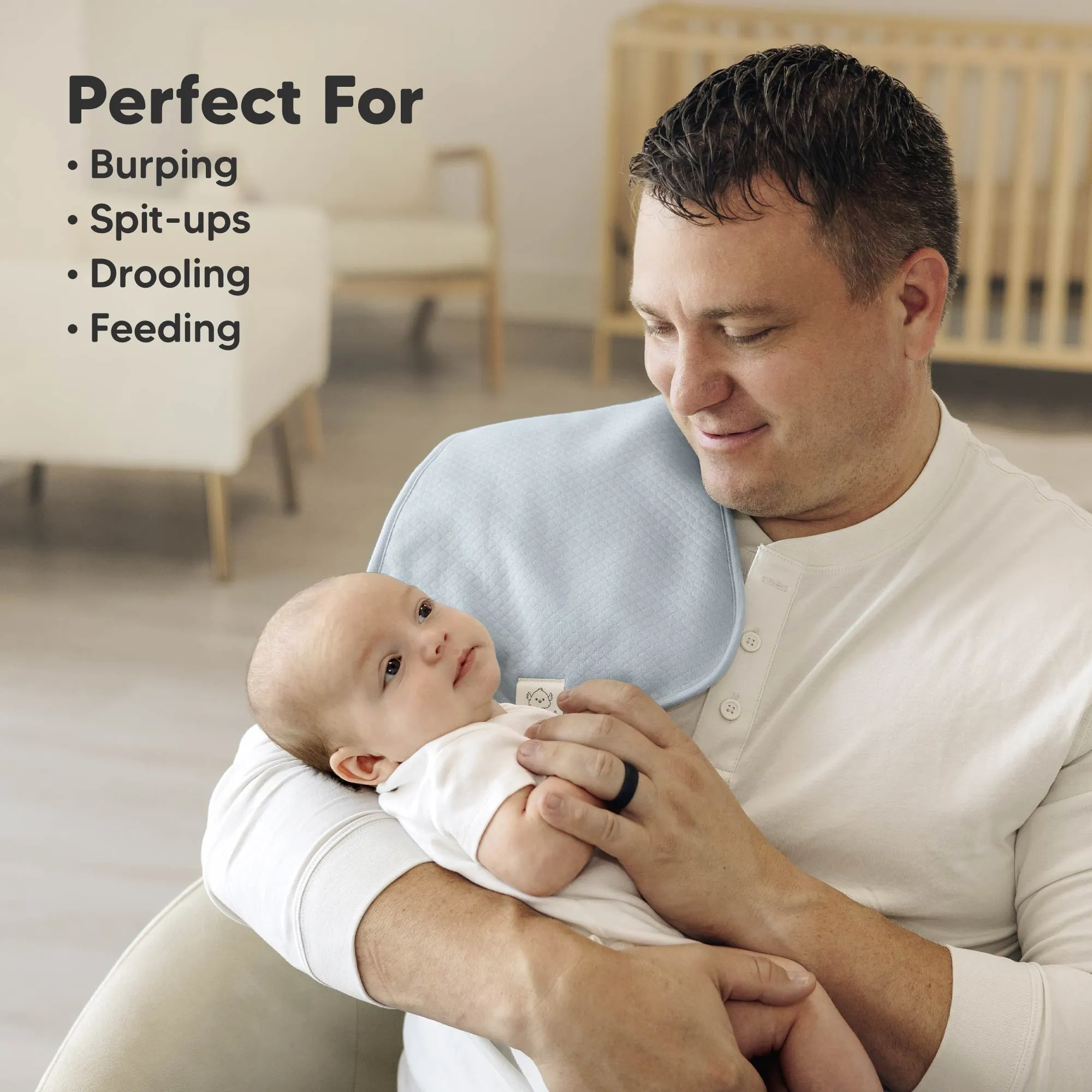 5-Pack Urban Quin Burp Cloths