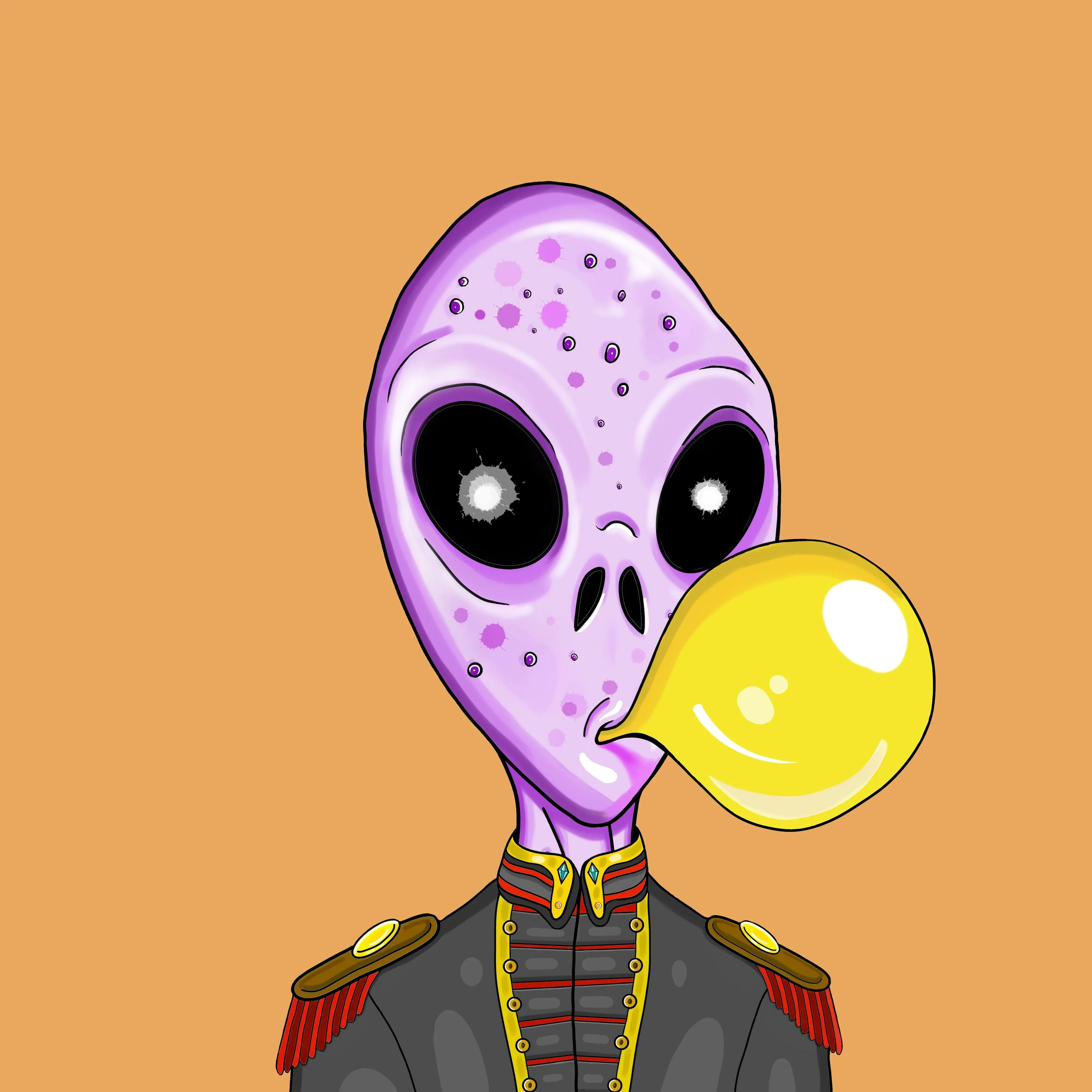 Alien #0009 by inkink Shivadelic  - T-Shirt