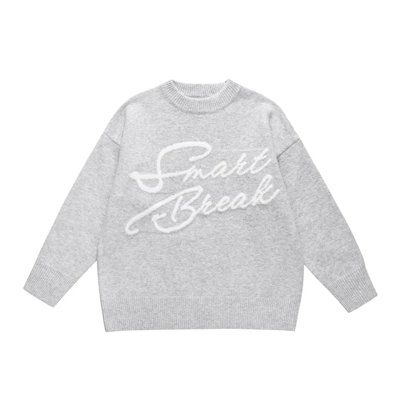 American loose knitwear sweater