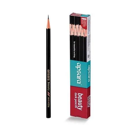 Apsara Beauty Dark Pencils 10 pcs (Sharpner   Eraser)