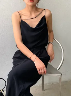 Asymmetric Strap Drape Camisole [2 Colours]