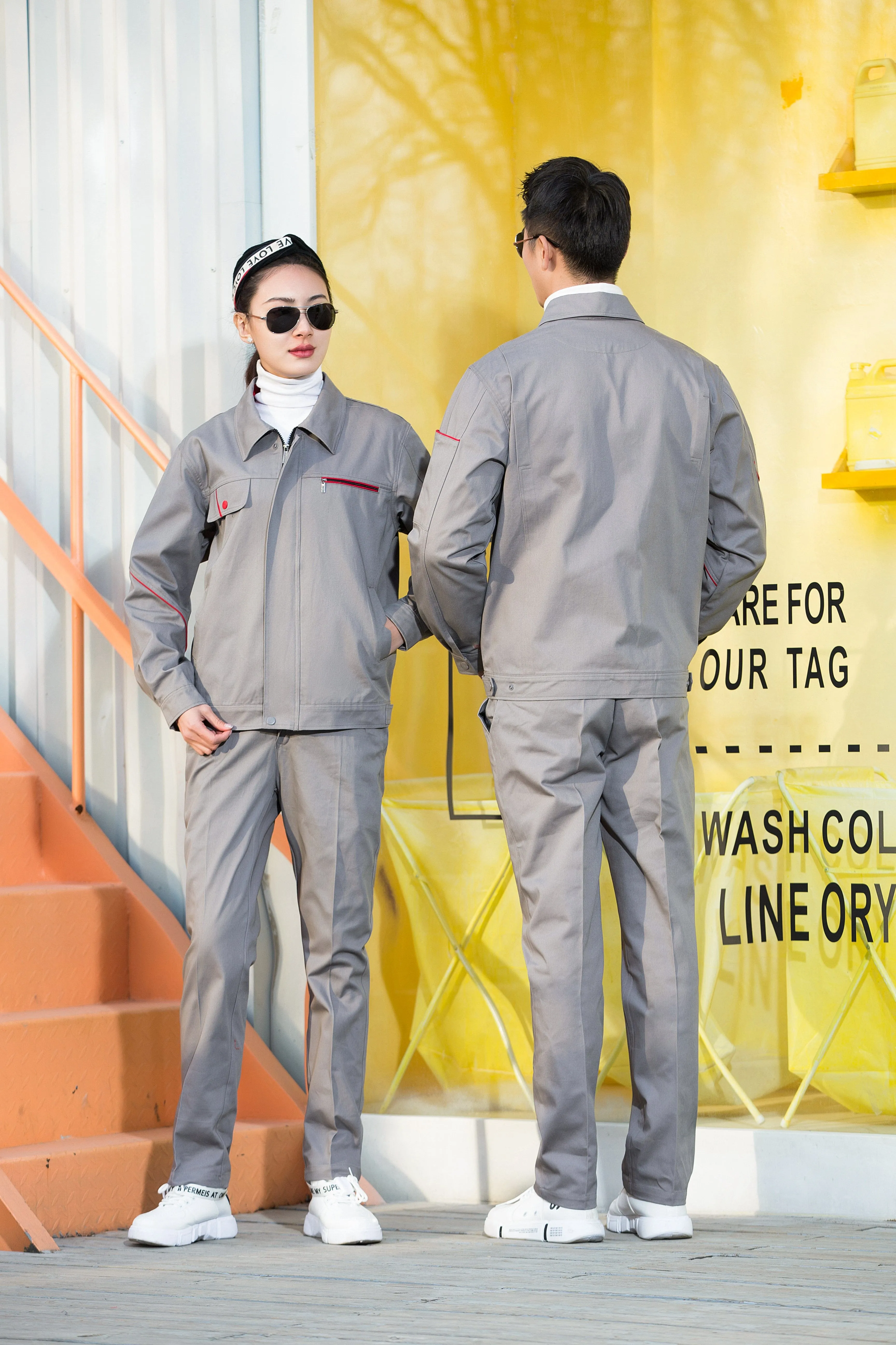 Autumn and winter long-sleeved pure cotton series workwear SD-PC-W103