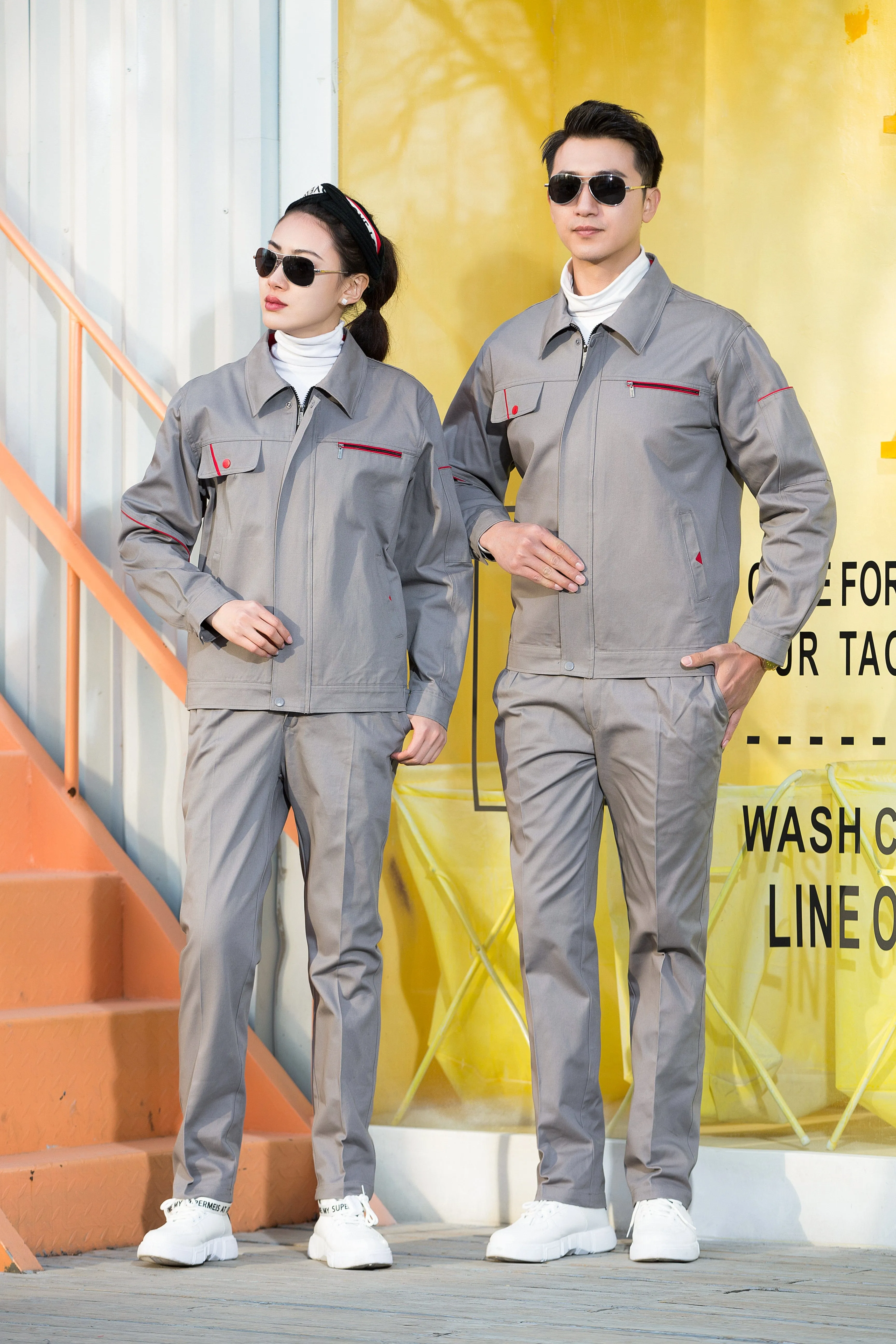 Autumn and winter long-sleeved pure cotton series workwear SD-PC-W103