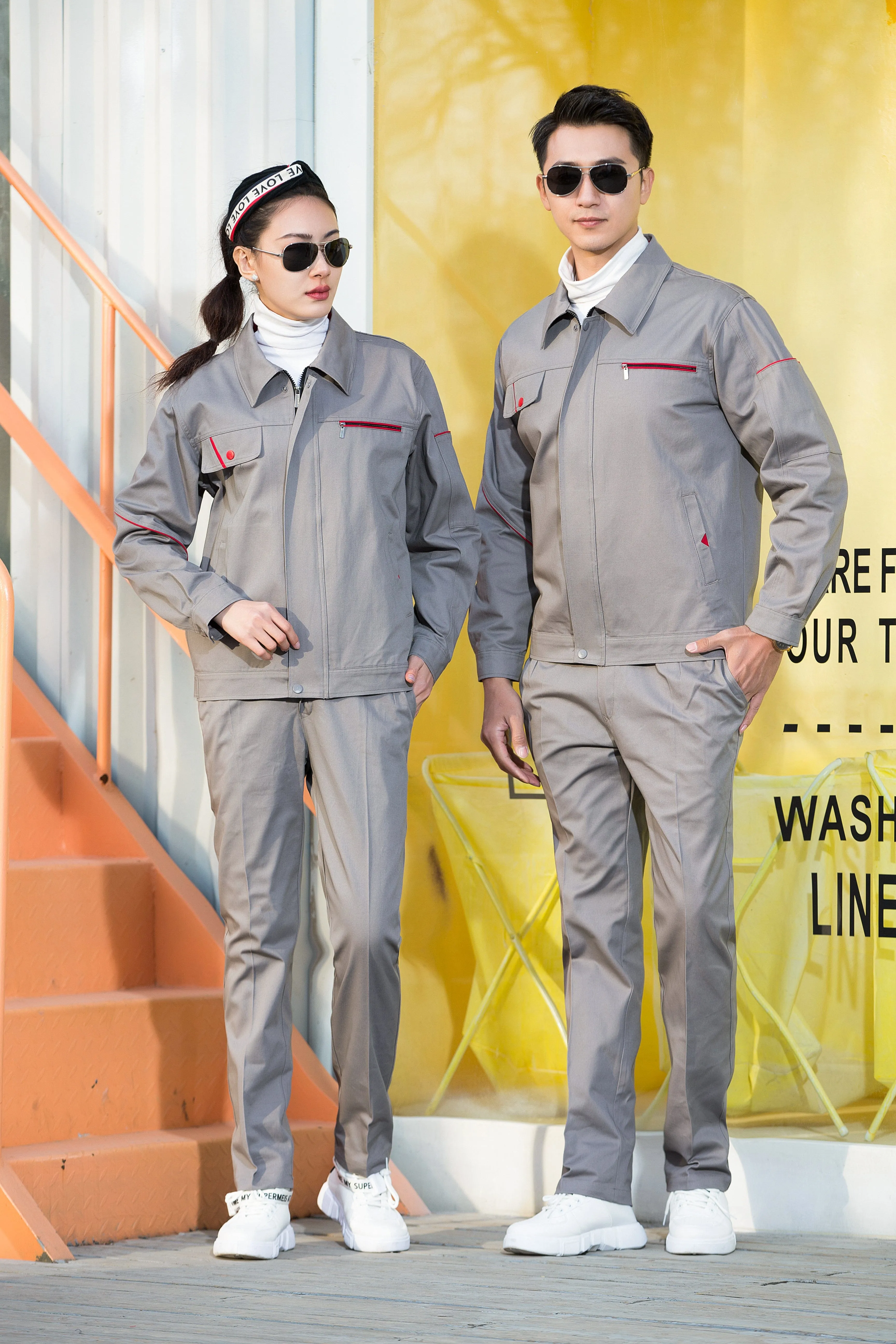 Autumn and winter long-sleeved pure cotton series workwear SD-PC-W103