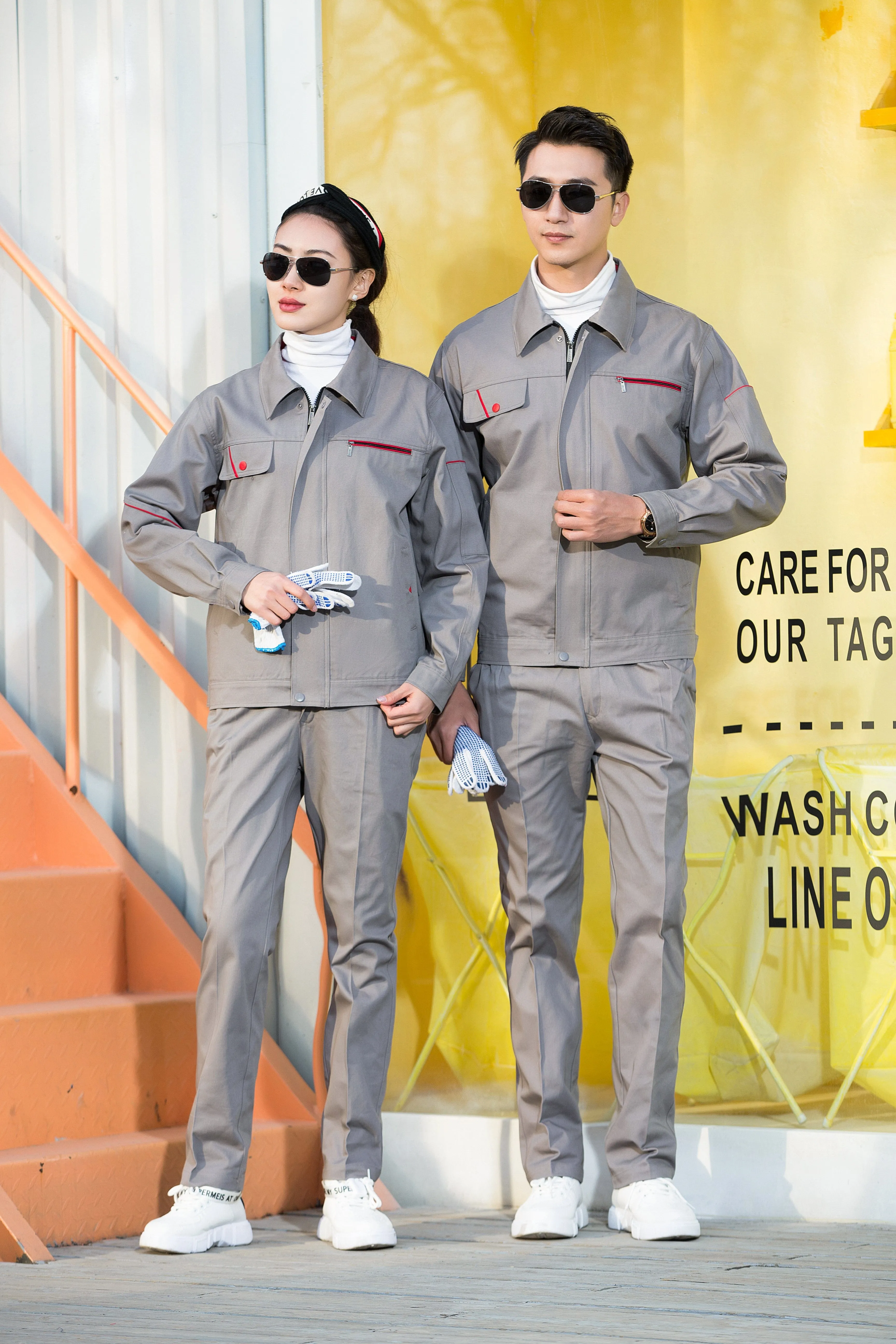 Autumn and winter long-sleeved pure cotton series workwear SD-PC-W103