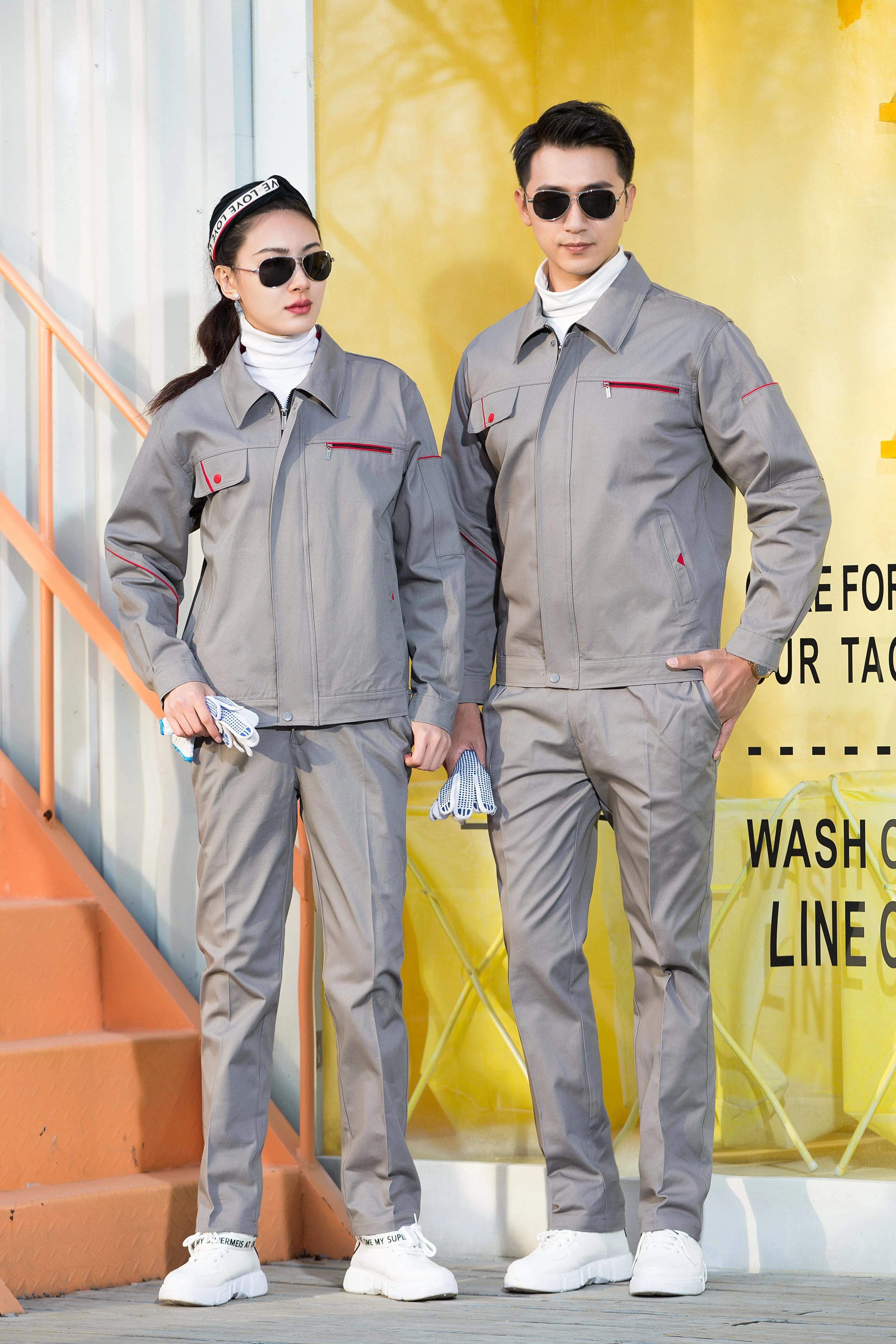 Autumn and winter long-sleeved pure cotton series workwear SD-PC-W103