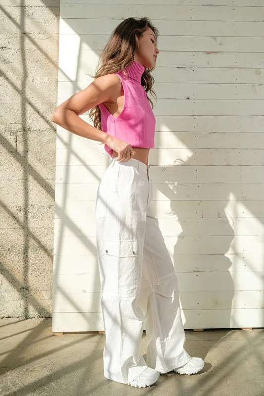 Autumn Cargo Pants White