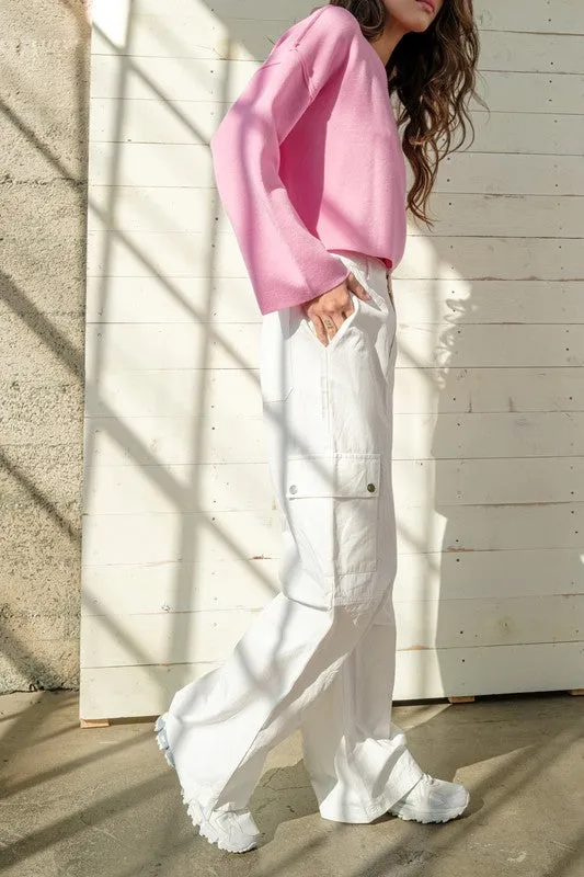 Autumn Cargo Pants White