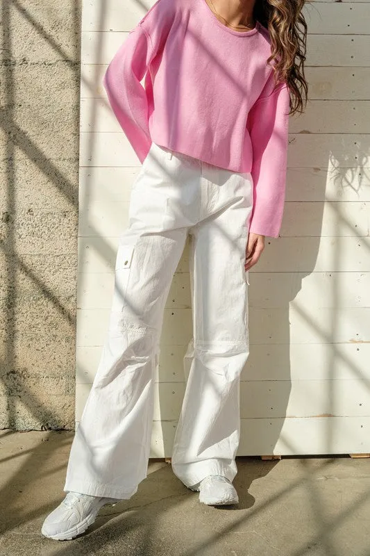 Autumn Cargo Pants White