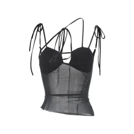 Black Asymmetric Camisole