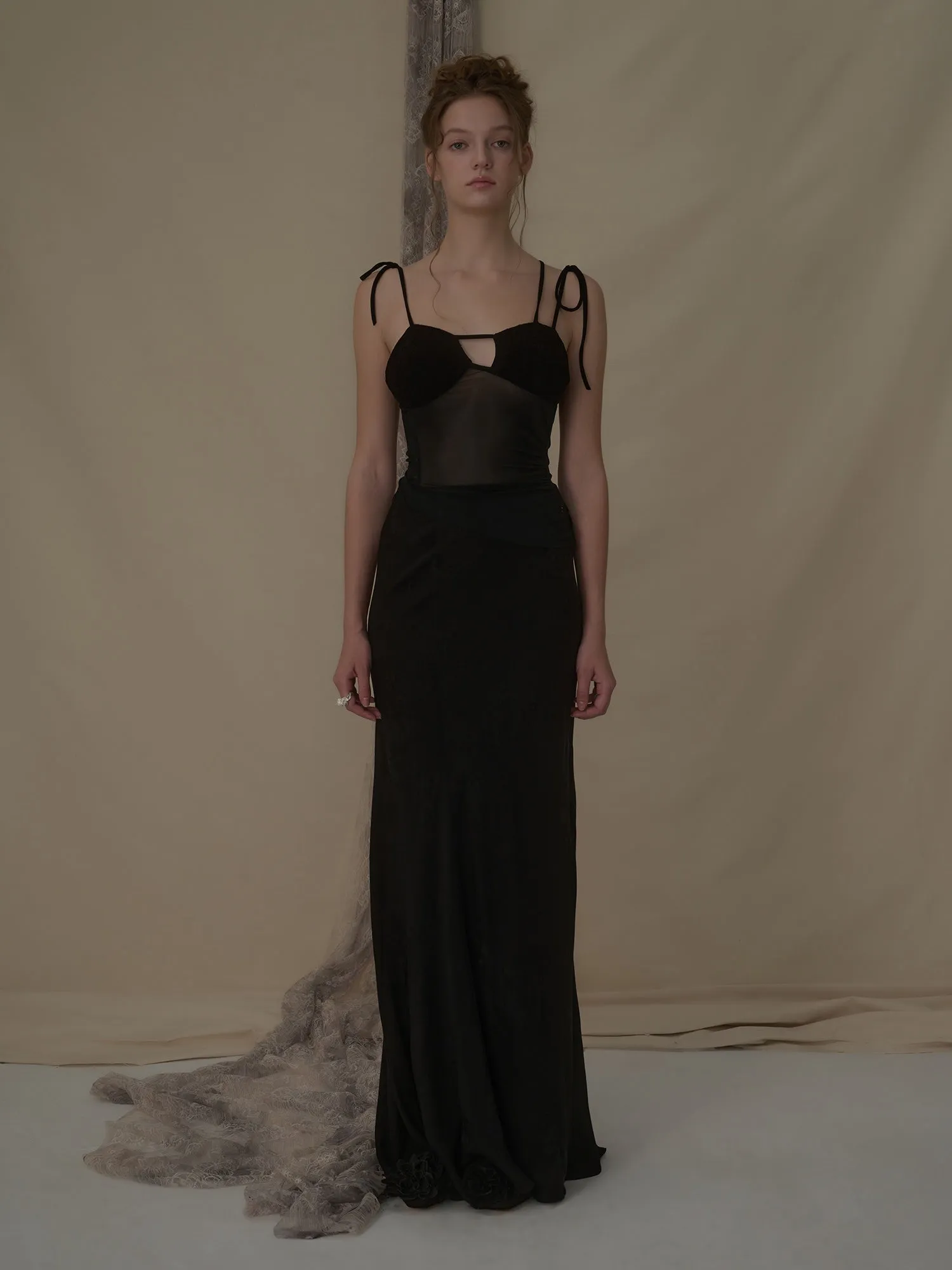 Black Asymmetric Camisole
