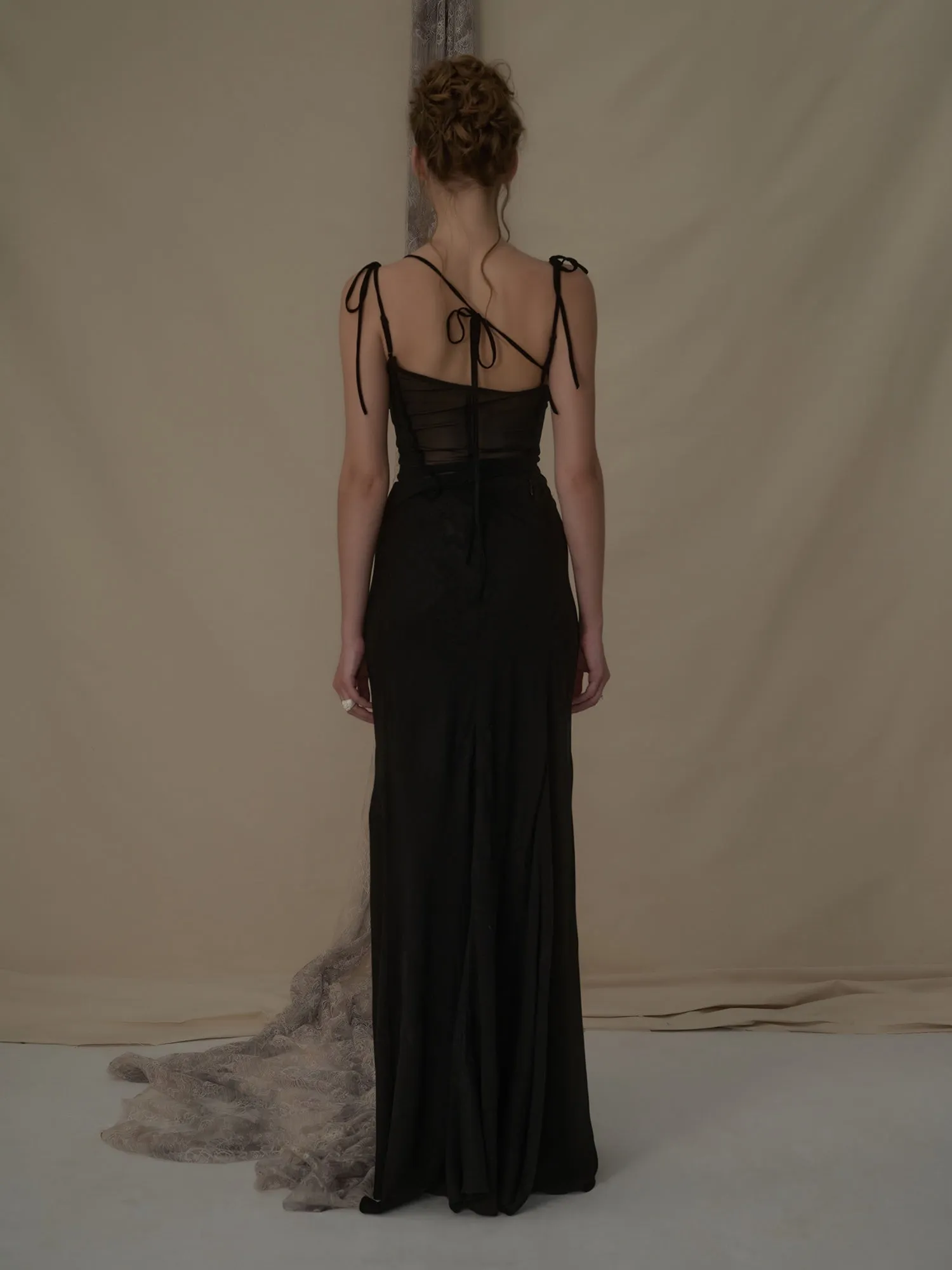 Black Asymmetric Camisole