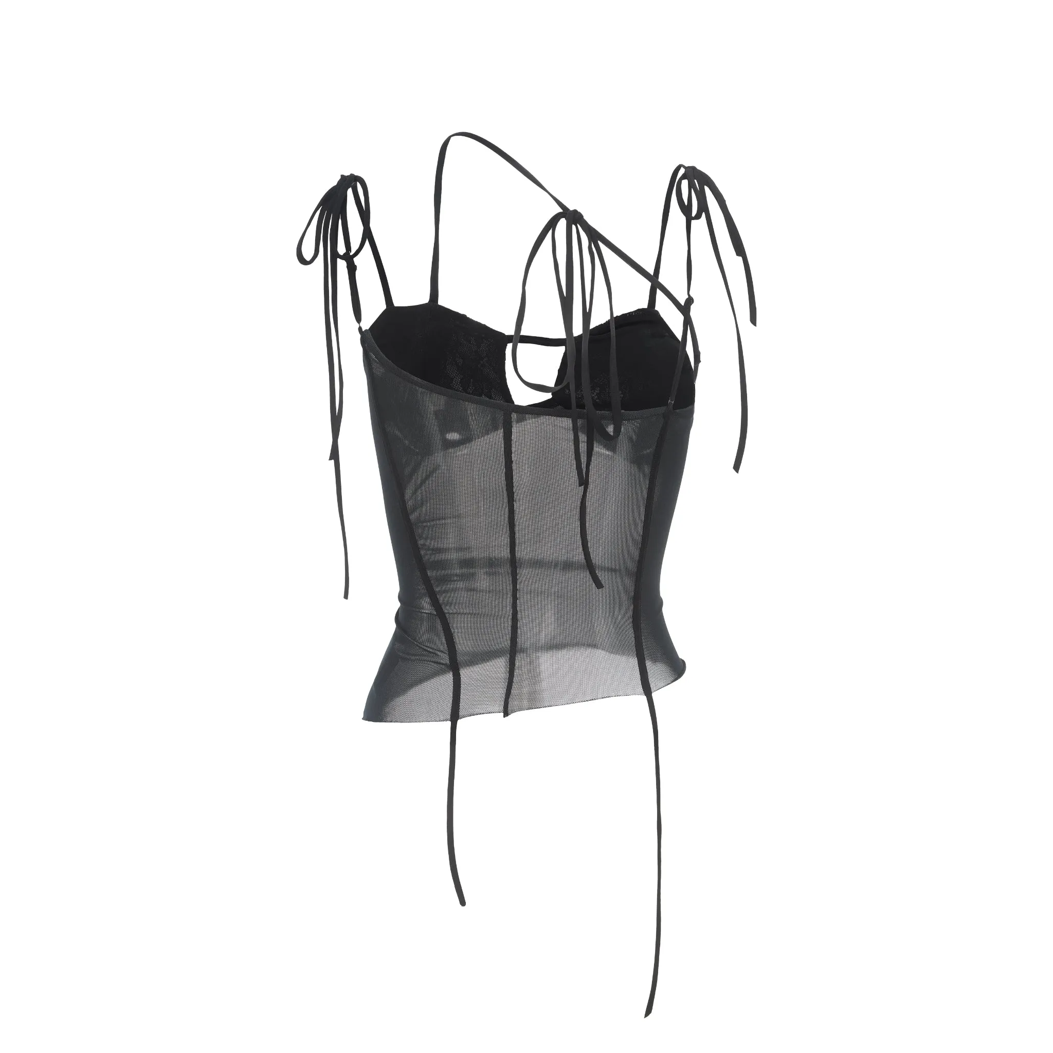 Black Asymmetric Camisole