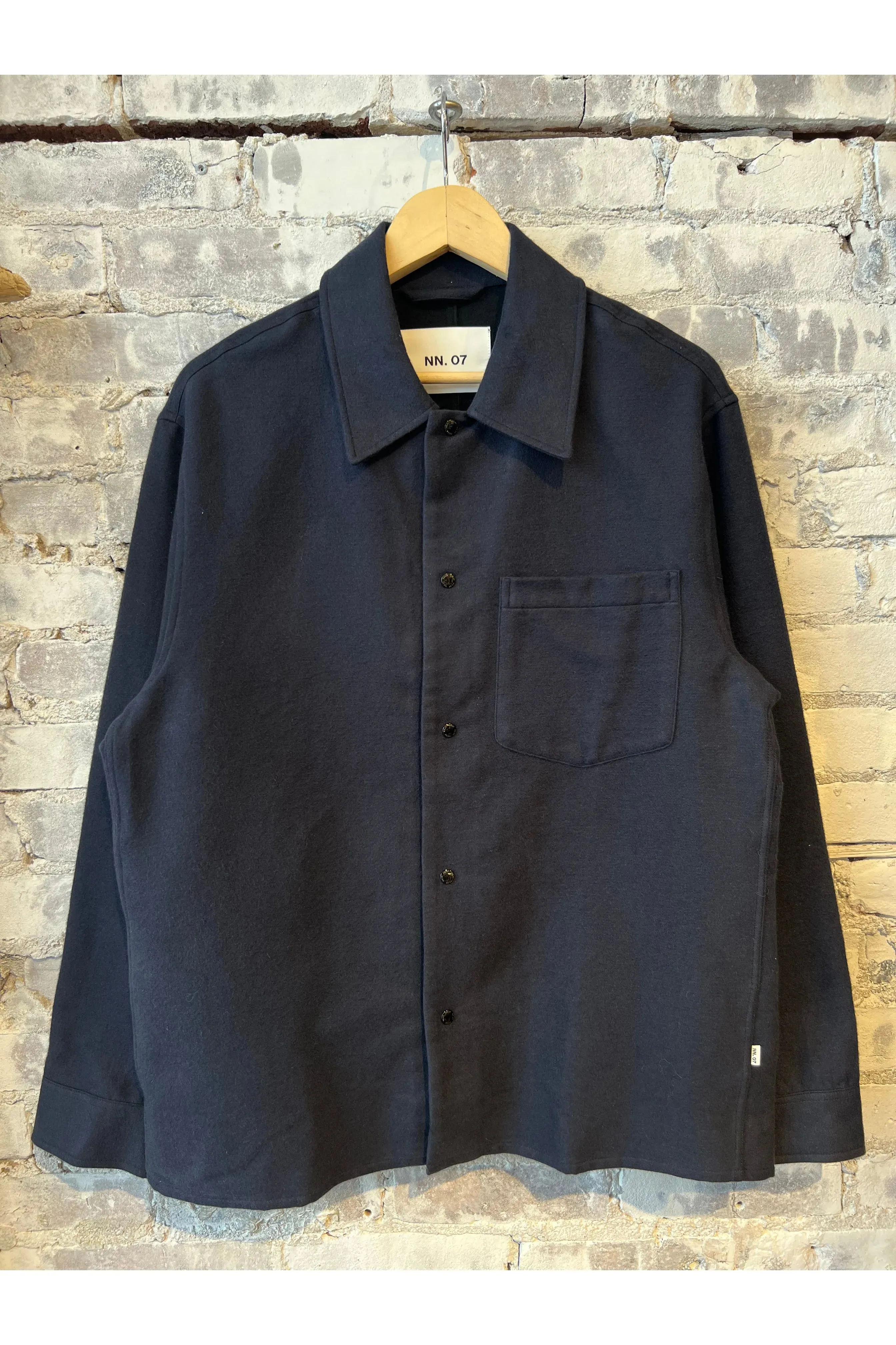 Blaze Organic Cotton Overshirt - Navy