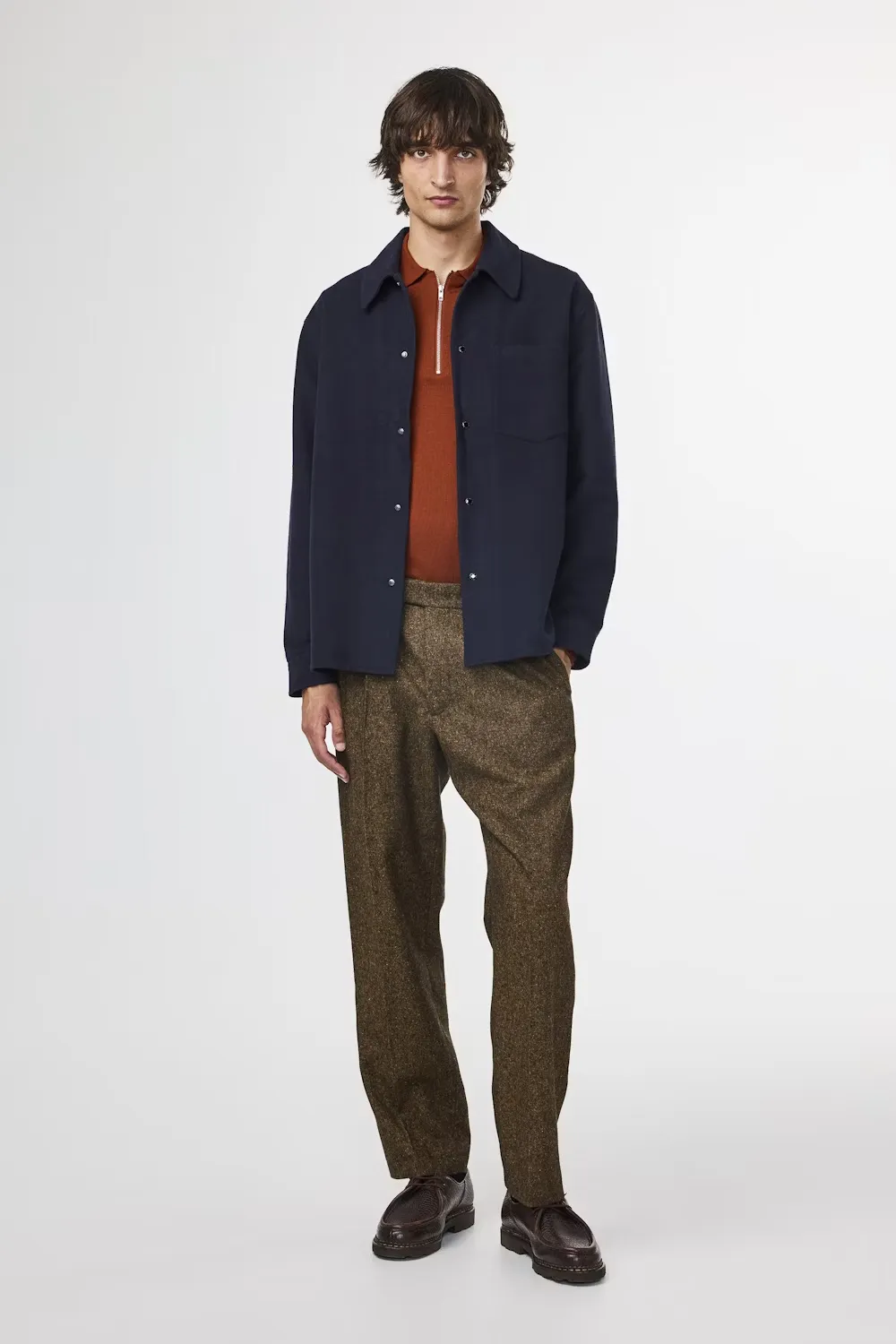 Blaze Organic Cotton Overshirt - Navy