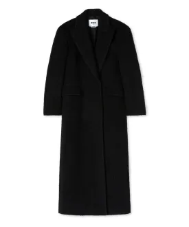 Blended wool "Brushed Wool felt" coat Black