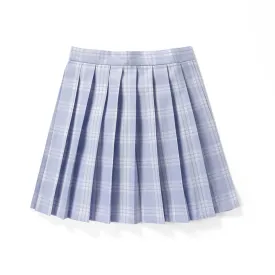 Blue Purple JK vintage plaid seifuku uniform skirt