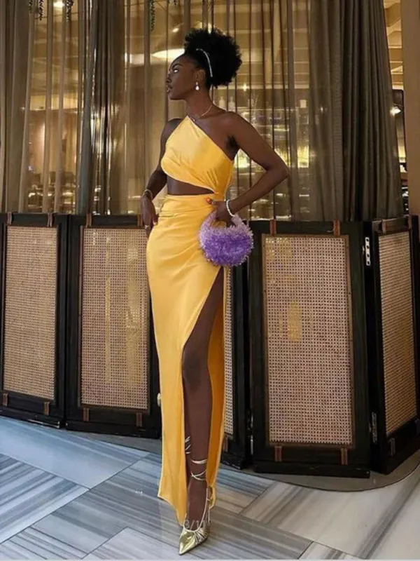 Blue Zone Planet |  Backless hollow strapless long dress with hip covering
