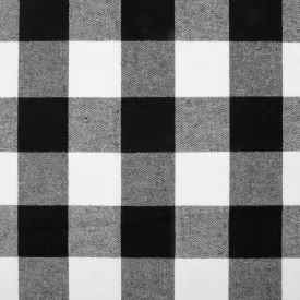 BUFFALO PLAID Brushed Shirting - Large 1 1/2" - White