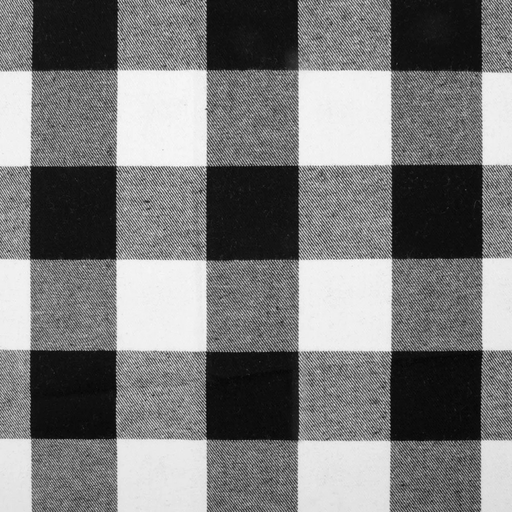 BUFFALO PLAID Brushed Shirting - Large 1 1/2" - White