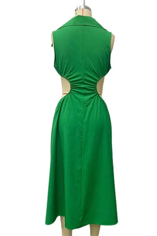 BY252 Sleeveless Fit and Flare Dress
