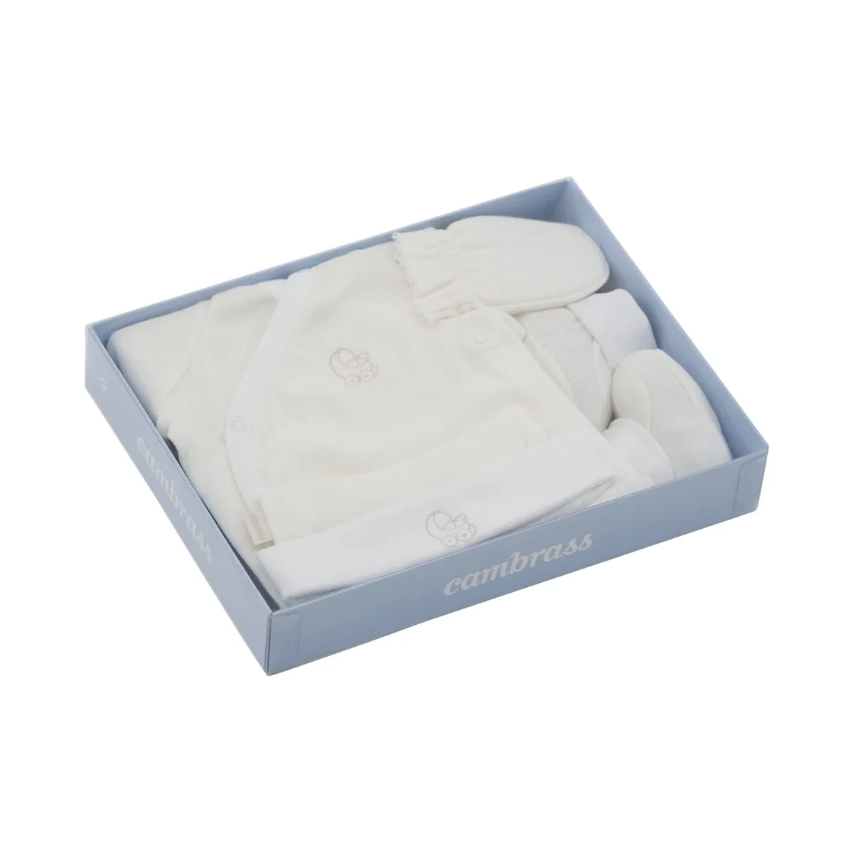 Cambrass Set New Born 4pcs Liso Beige