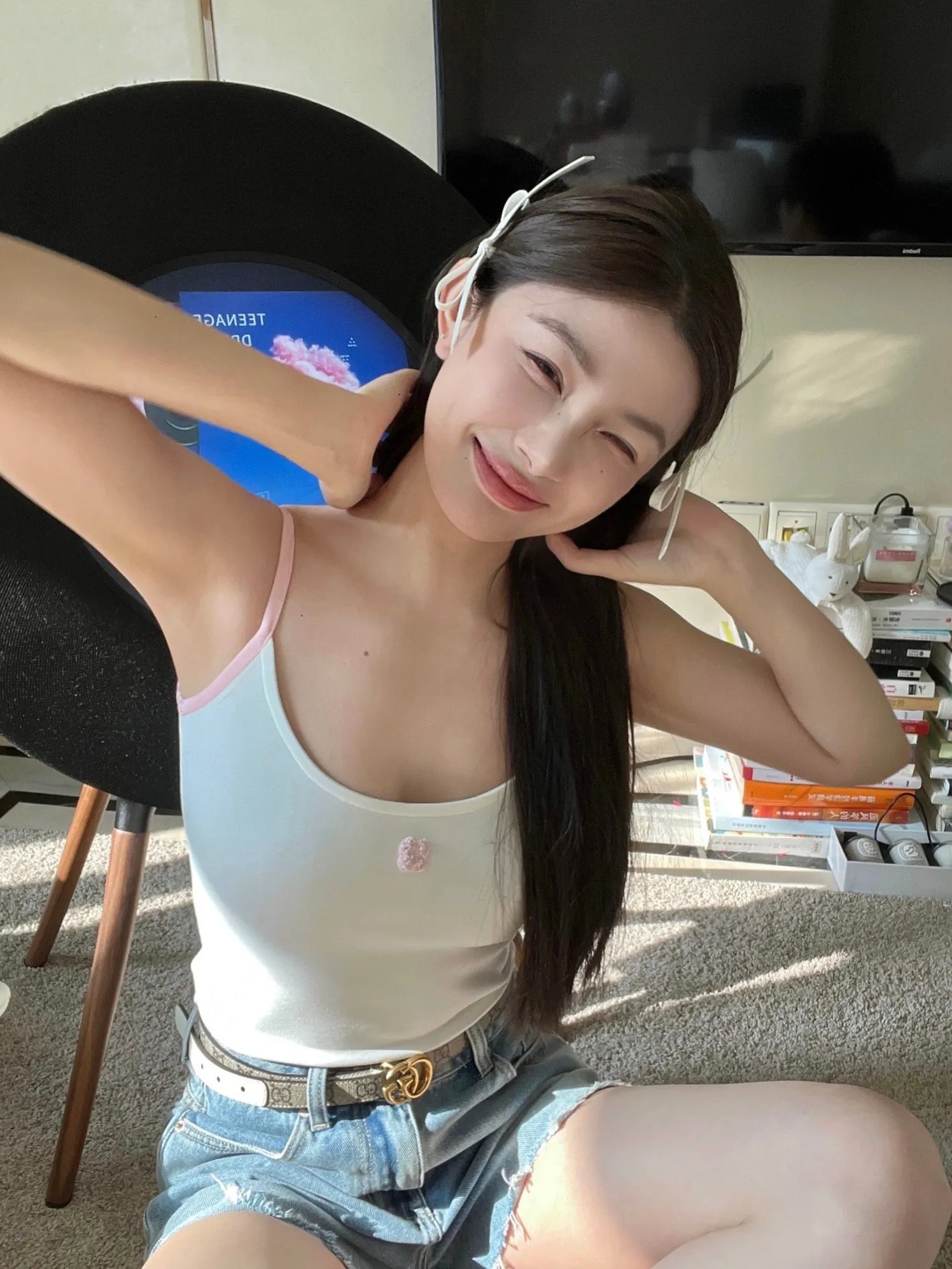 Camisoles in Pink And White