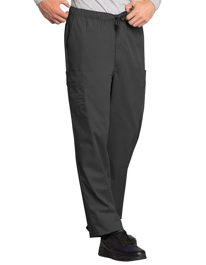 Cherokee Workwear Men's Drawstring Cargo Tall Scrub Pant