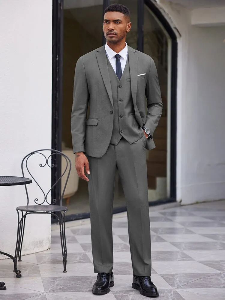 Classic 3-Piece Suit Set with Tie (US Only)