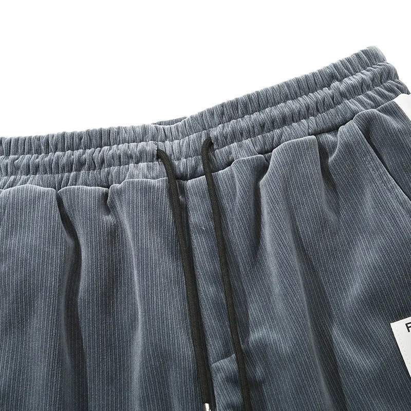 Color Block Logo Label Casual Pants