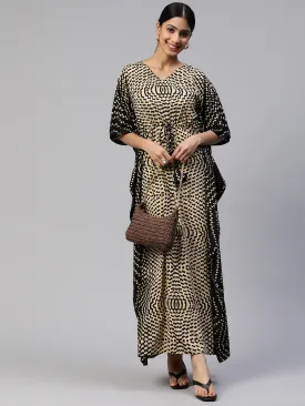Cottinfab Crepe Kaftan Maxi Dress