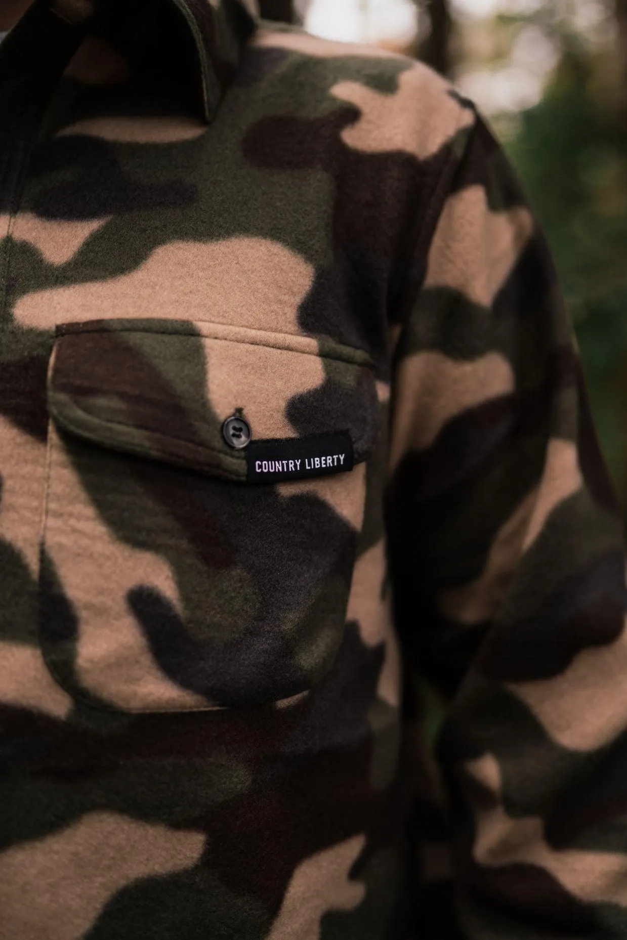 Country Liberty Unisex Camo Fleece