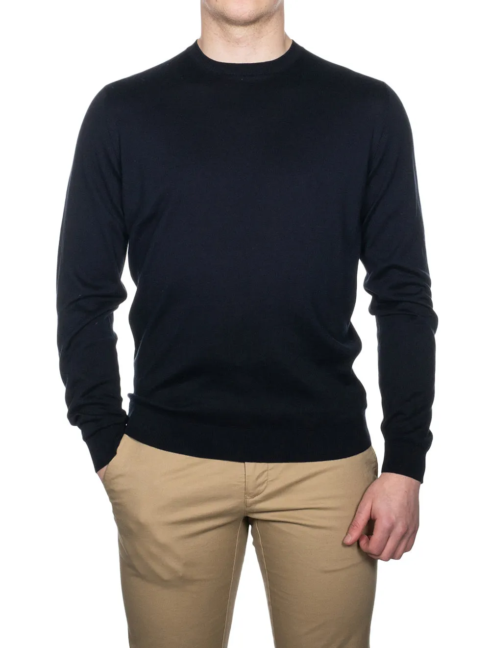 Crew Neck Knitwear Navy