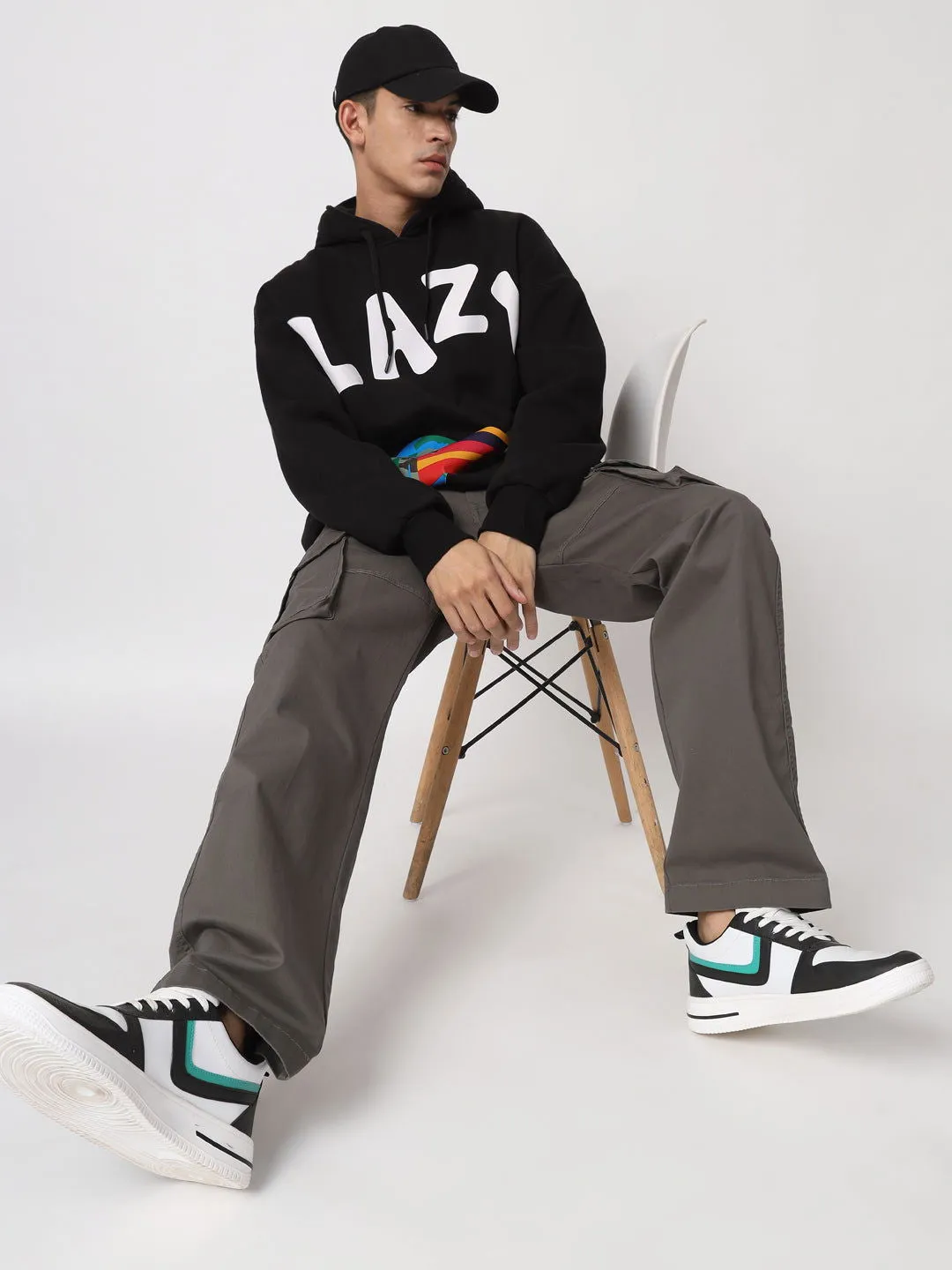 Dark grey straight fit