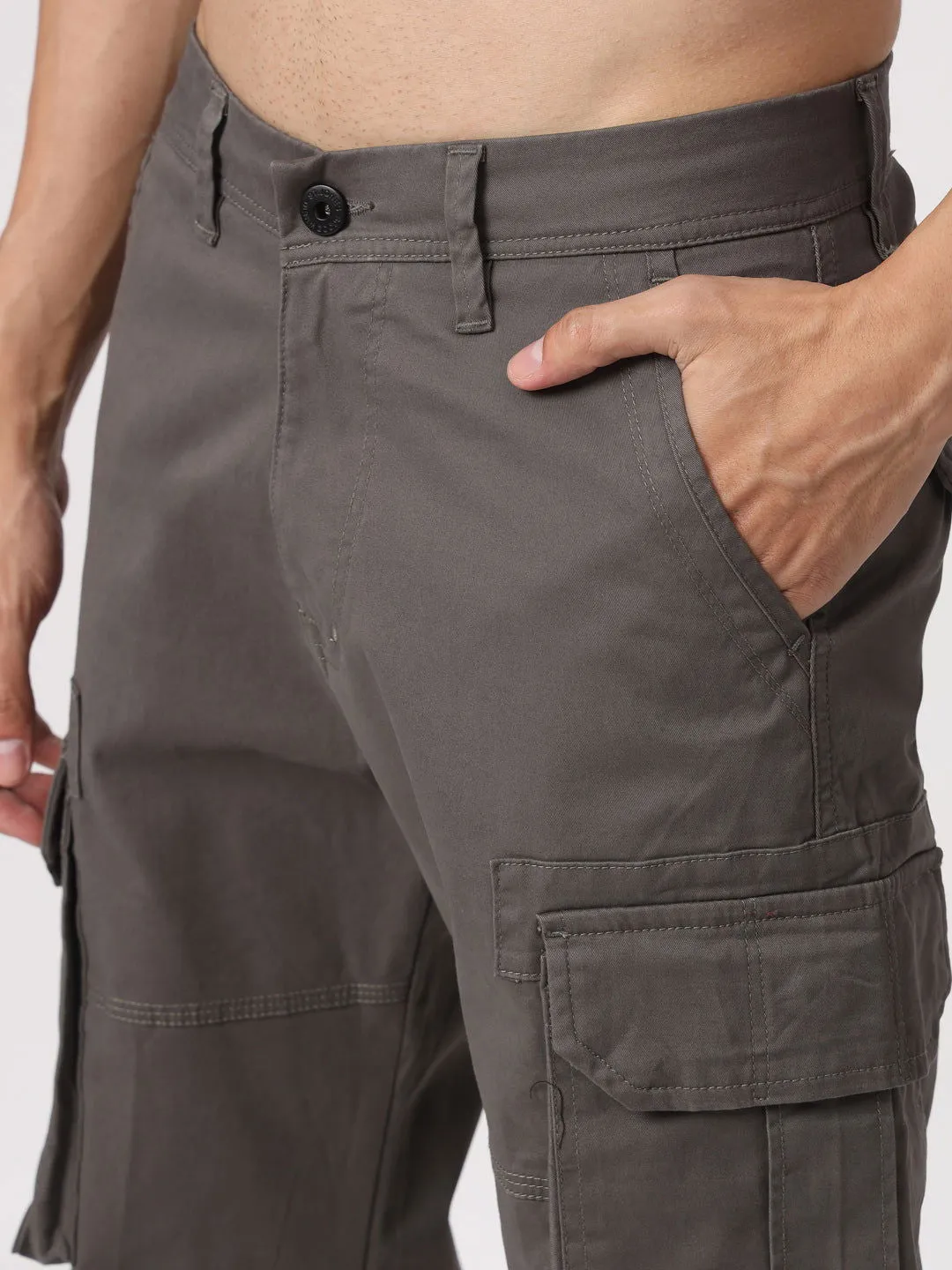 Dark grey straight fit