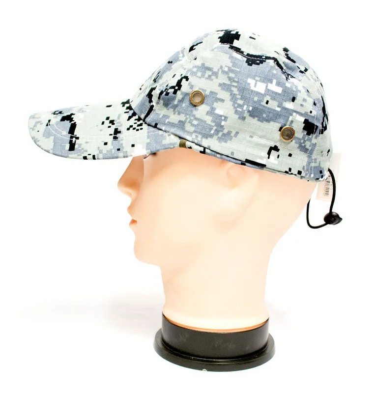 Digital Camouflage Caps with Flap Neck Cover
