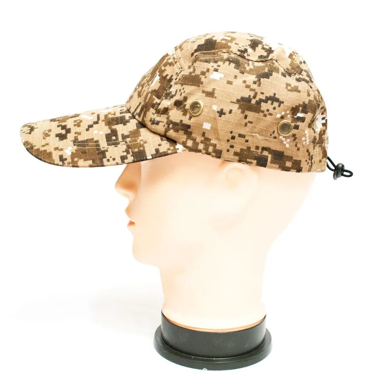 Digital Camouflage Caps with Flap Neck Cover