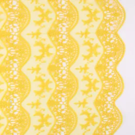 Embroidered Mesh - SIENNA - 001 - Yellow