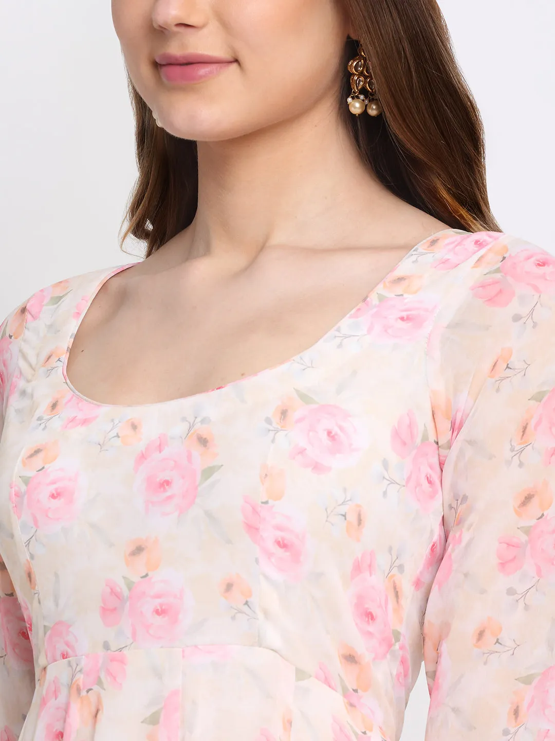 English Rose Anarkali Kurti