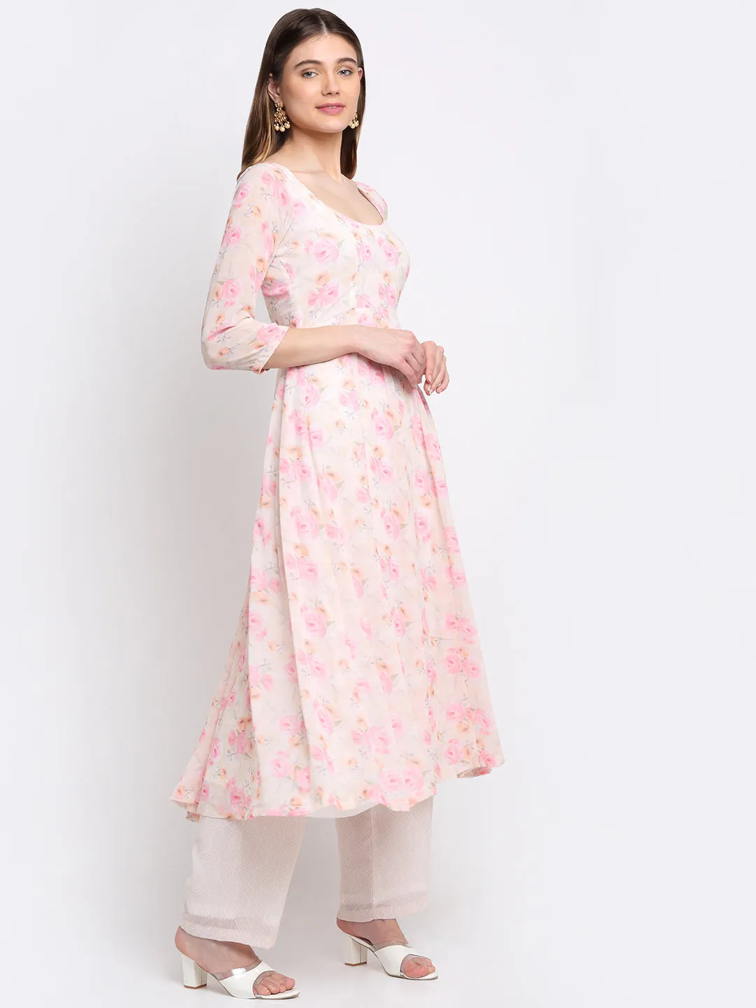 English Rose Anarkali Kurti
