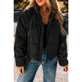Experience Timeless Luxury Fashion with the Cozy Checkered Turtleneck Coat