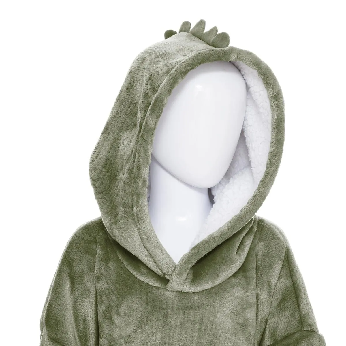 Felpa plaid dinosauro colore verde | rohome