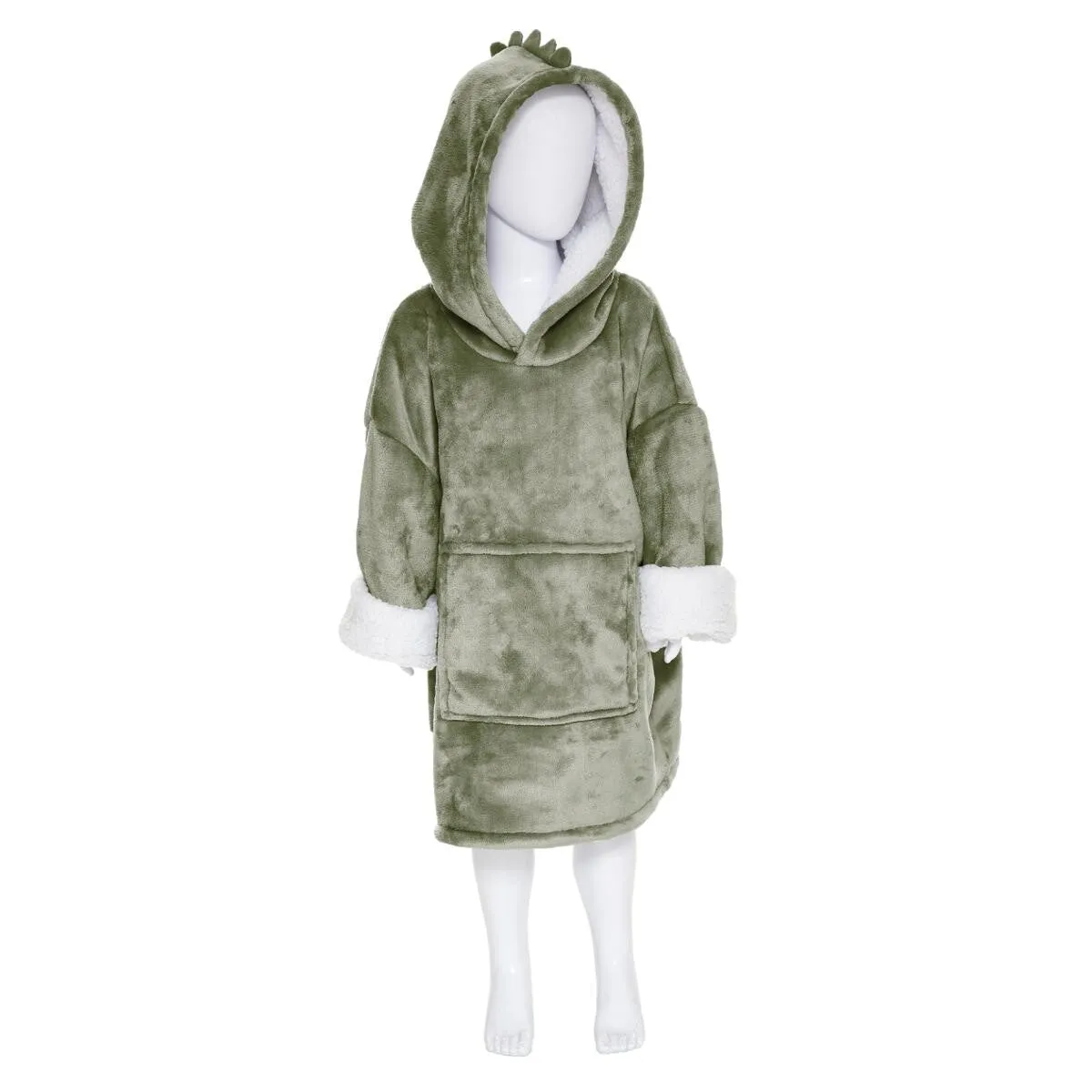 Felpa plaid dinosauro colore verde | rohome