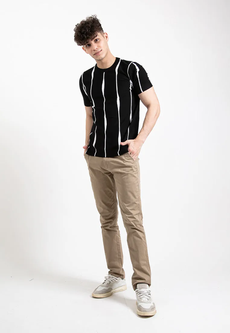 Forest Fancy Knitted Round Neck T Shirts Men Sweater Men Knitwear | Baju Sweater Lelaki Knitwear - 621347