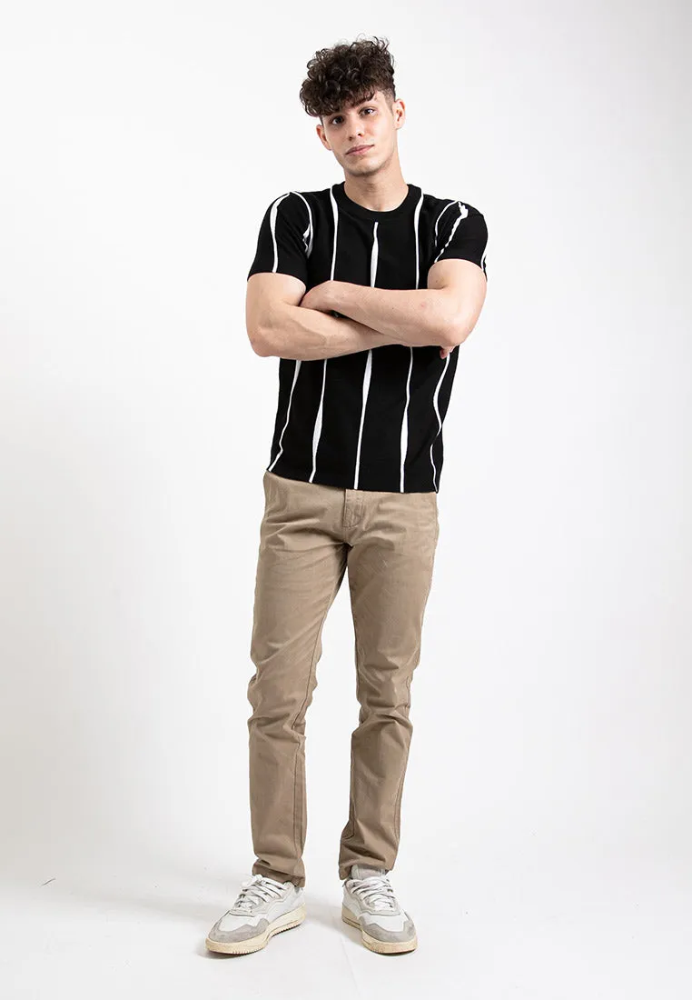 Forest Fancy Knitted Round Neck T Shirts Men Sweater Men Knitwear | Baju Sweater Lelaki Knitwear - 621347