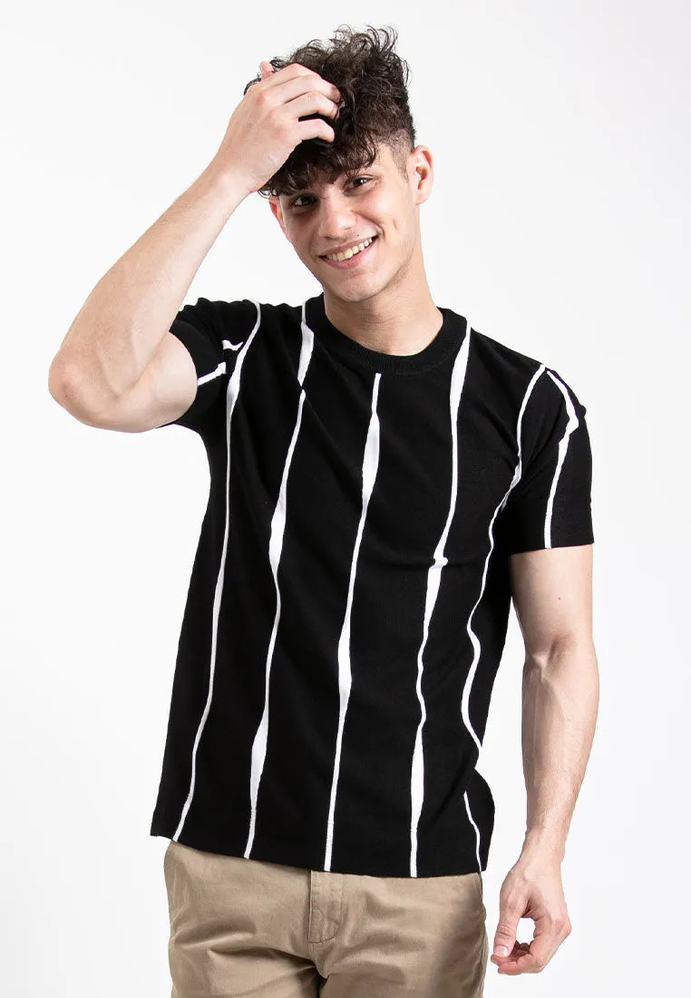 Forest Fancy Knitted Round Neck T Shirts Men Sweater Men Knitwear | Baju Sweater Lelaki Knitwear - 621347
