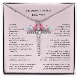 Gift for Bride, Necklace for Bride, Mom To Daughter Wedding, Cross for Bride, Gift from Mom, Gift from Mother of the Bride, Mother Daughter